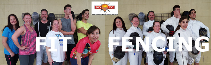 Adult Fit Fencing class group