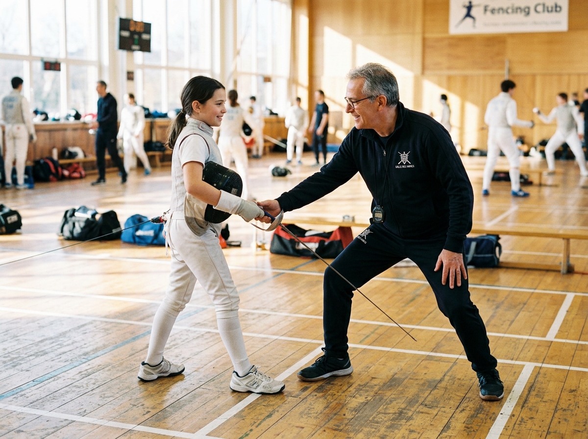 Youth fencing beginners